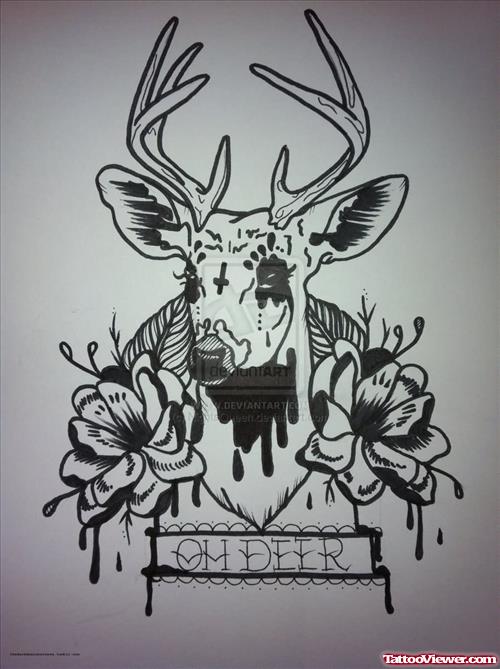 Deer Flash Tattoo