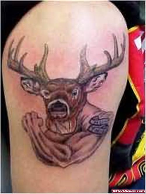Strong Deer Tattoo