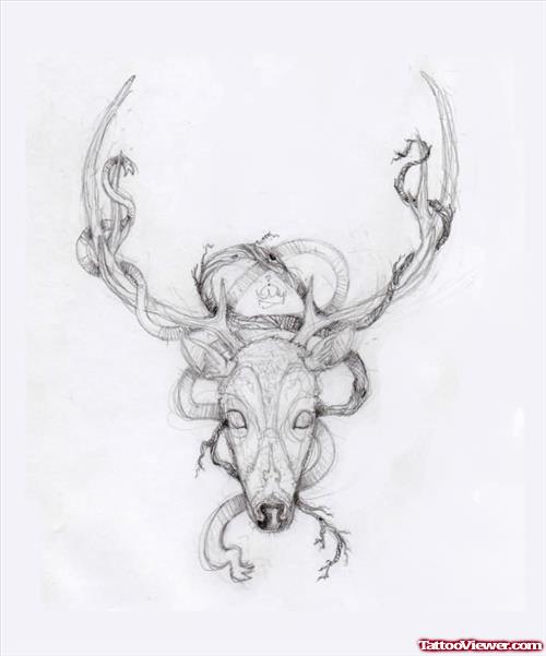 Deer Tattoo Style