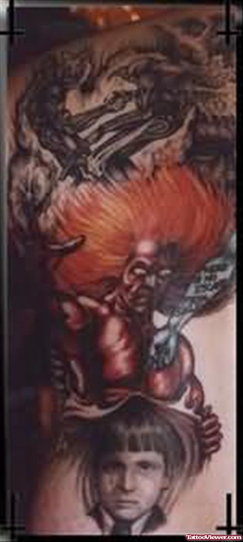 Latest Demon Tattoo Design