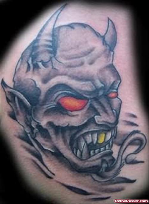 Demon Angry Tattoo