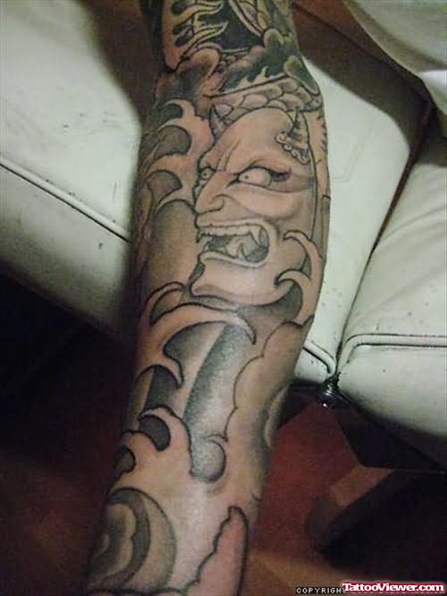 Demon Tattoos On Arm