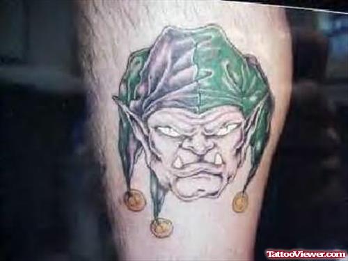 Demon Face Tattoo