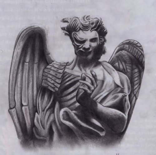 Angel And Demon Tattoos Design