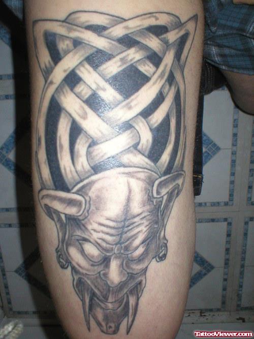 Celtic Devil Tattoo Design