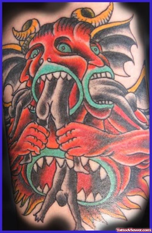 Traditional Devil Tattoo Picture