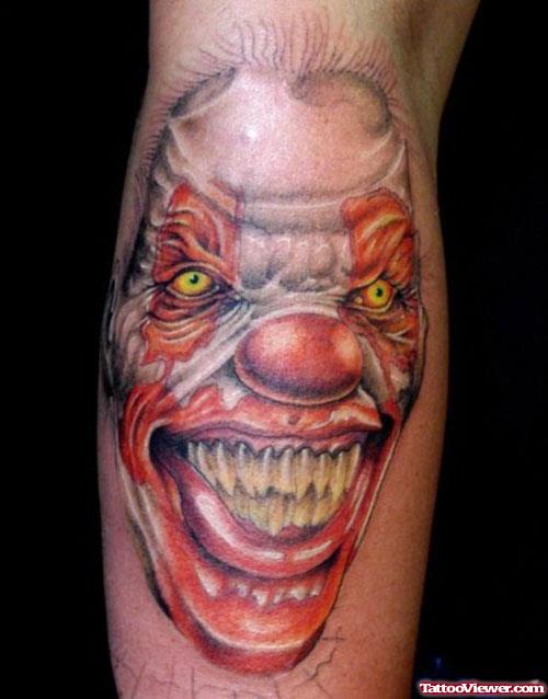 Nice Devil Face Tattoo Design