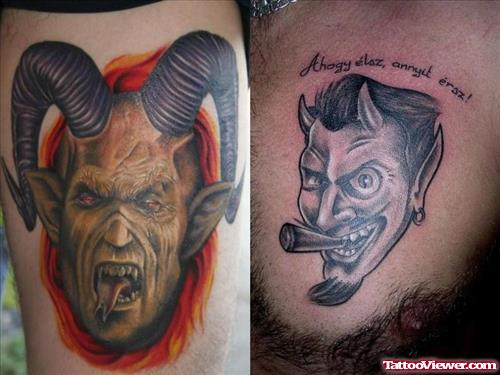 Satan And Devil Tattoo