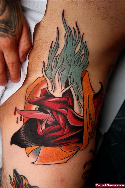 Armpit Devil Tattoo