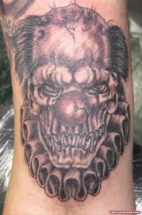 Clown Head Devil Tattoo