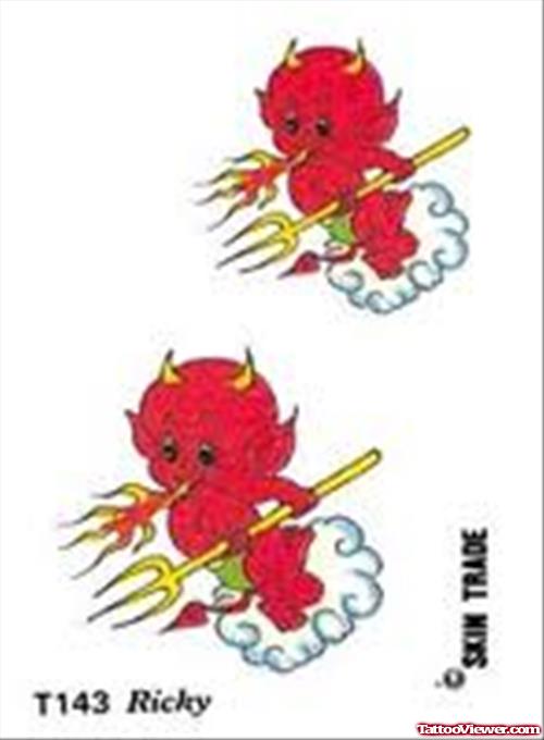 Baby Devil Tattoo Designs