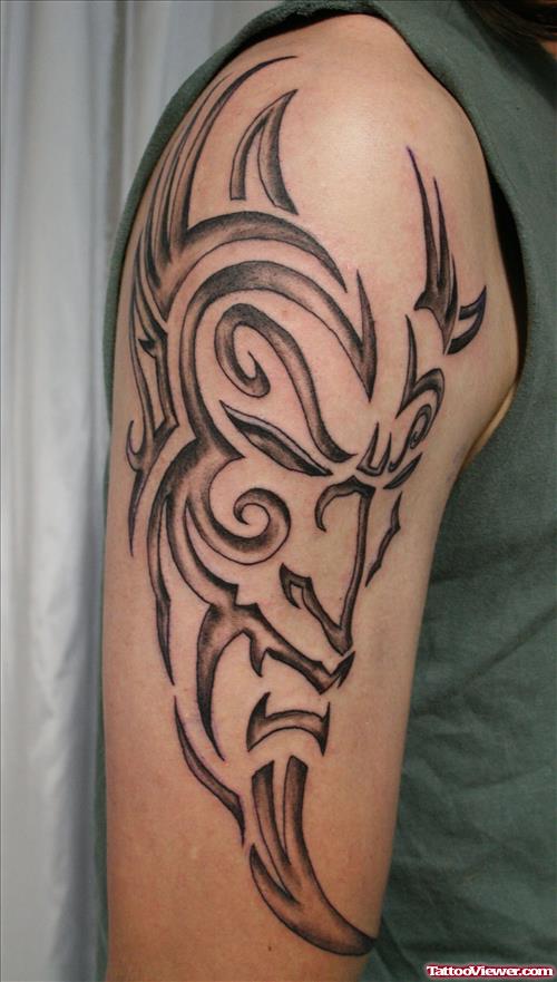 Tribal devil Tattoo