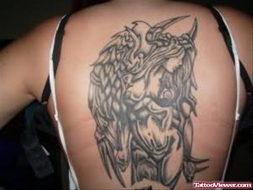 Devil Big Tattoo On Back