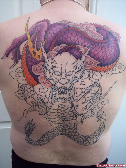 Amazing Japanese Dragon Bird Tattoo