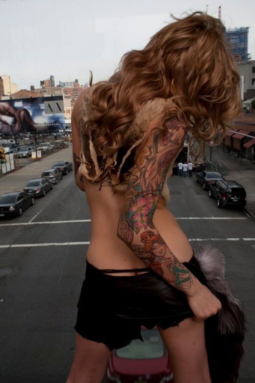 Awesome Devil Tattoo On Right Sleeve