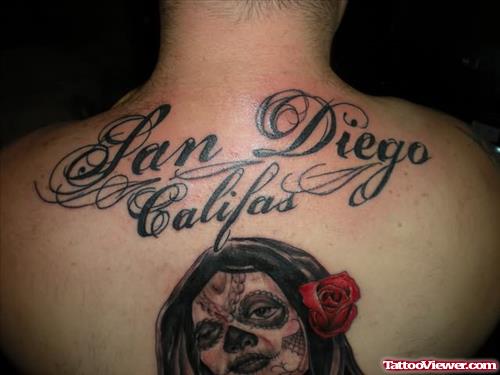 Dia De Los Muertos Tattoo For Back