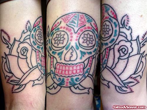 Dia De Los Muertos Tattoos Outline