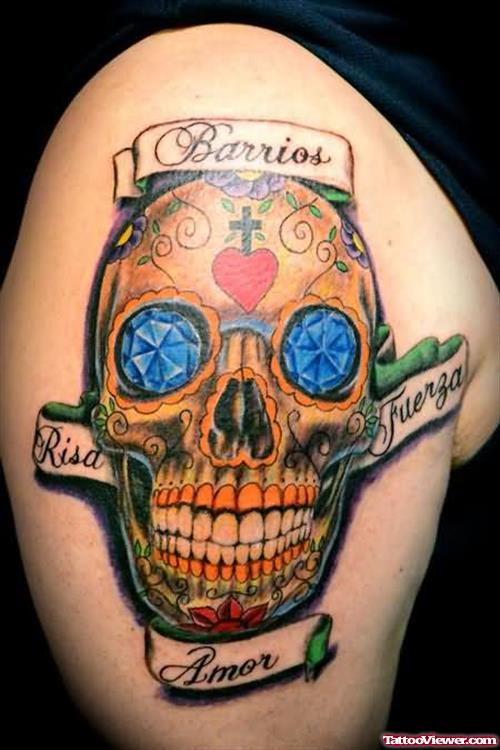 Dia De Los Muertos Dead Skull Tattoo
