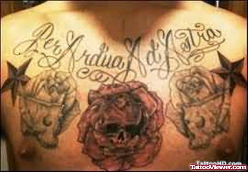 Dia De Los Muertos Amazing Tattoo On Chest