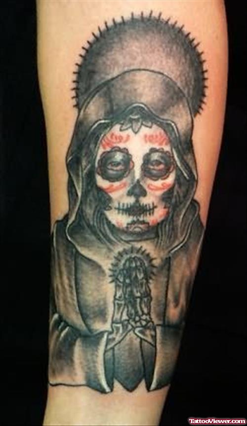 Amazing Dia De Los Muertos Tattoo