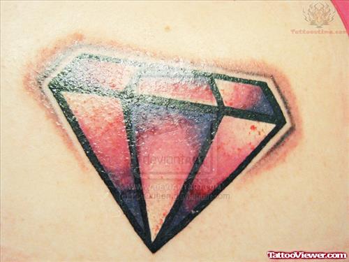 Colored Diamond Tattoo