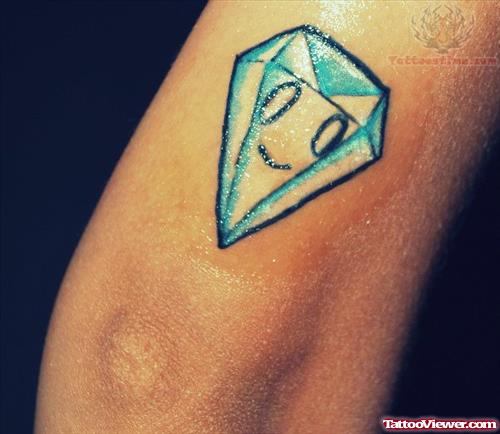 Smiley Diamond Tattoo