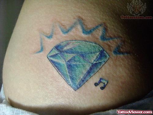 Music And Diamond Tattoo