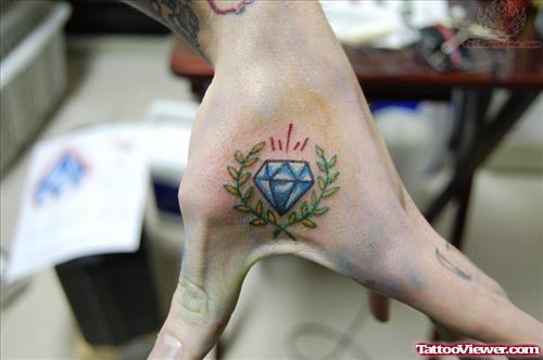 Hand Diamond Tattoo