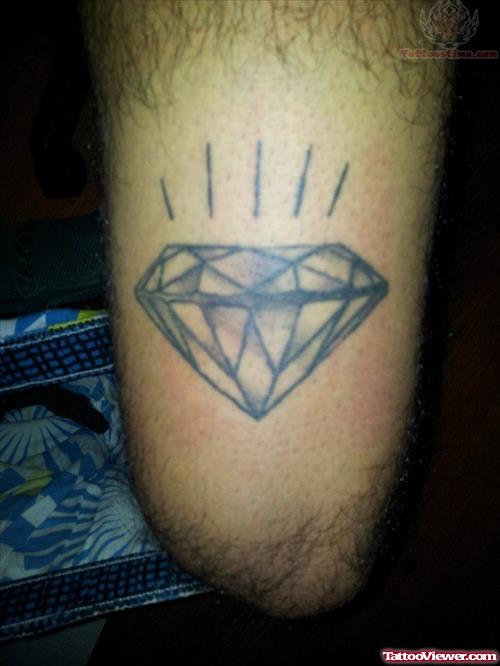 Thigh Diamond Tattoo