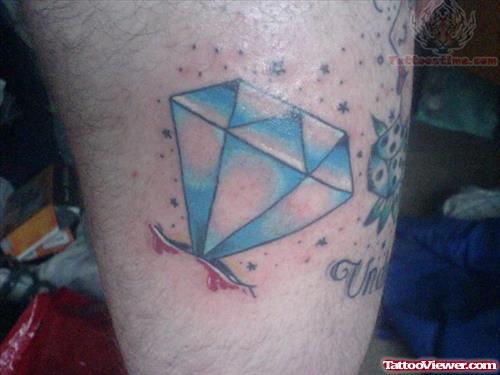Blue Diamond Old School Tattoo