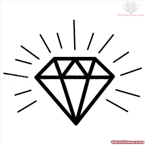 Sparkling Diamond Tattoo Sample