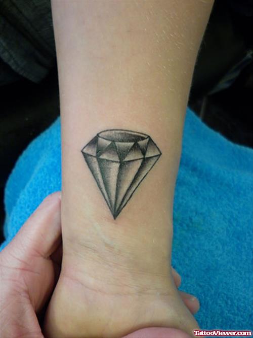 Black ink Diamond Tattoo