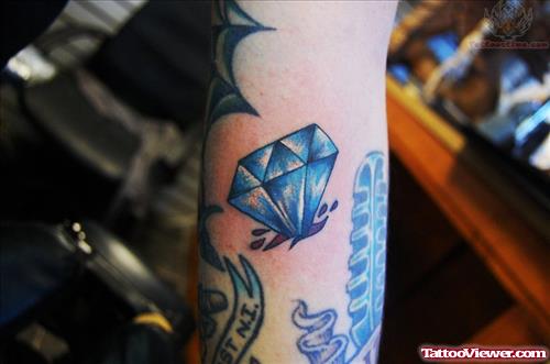Mic And Diamond Tattoo