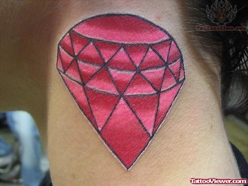 Beautiful Red Diamond Tattoo