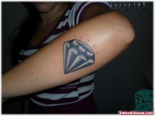 Diamond Tattoo On Back Arm