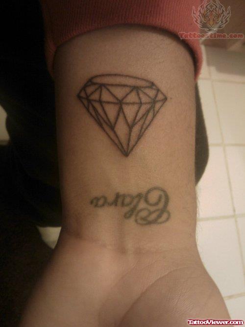Diamond Wrist Tattoo