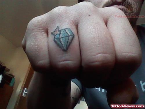 Diamond Engagement Ring Tattoo