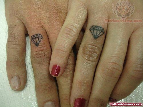 Diamond Tattoo For Couple