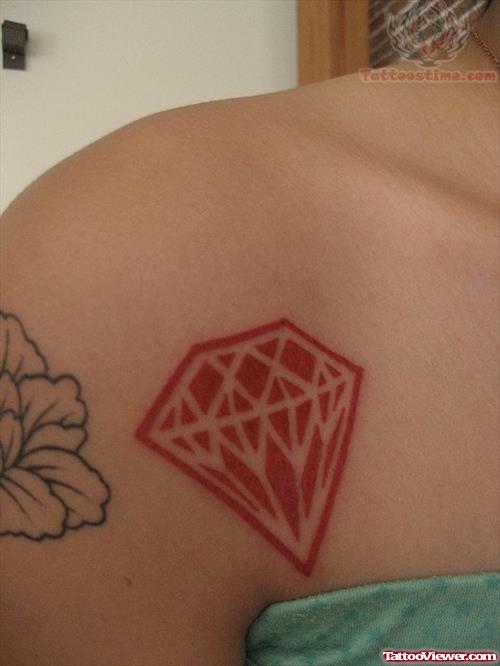 Diamond Tattoo On Shoulder