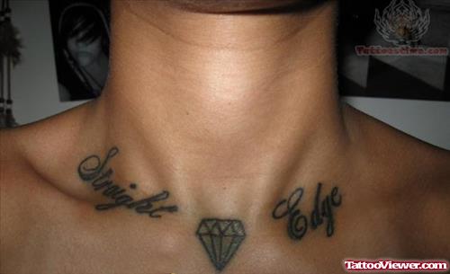 Straight Edge Diamond Tattoo