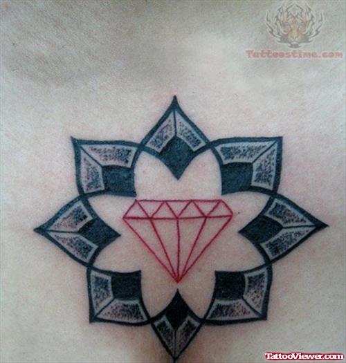 Crystal Diamond Awesome Tattoo
