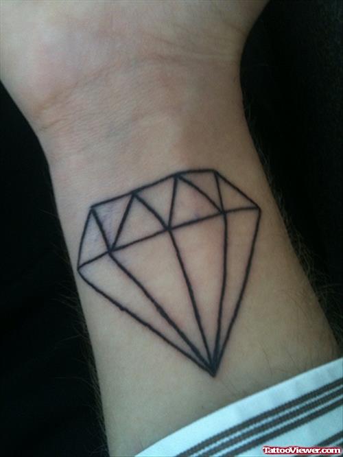 Diamond Tattoo On Wrist