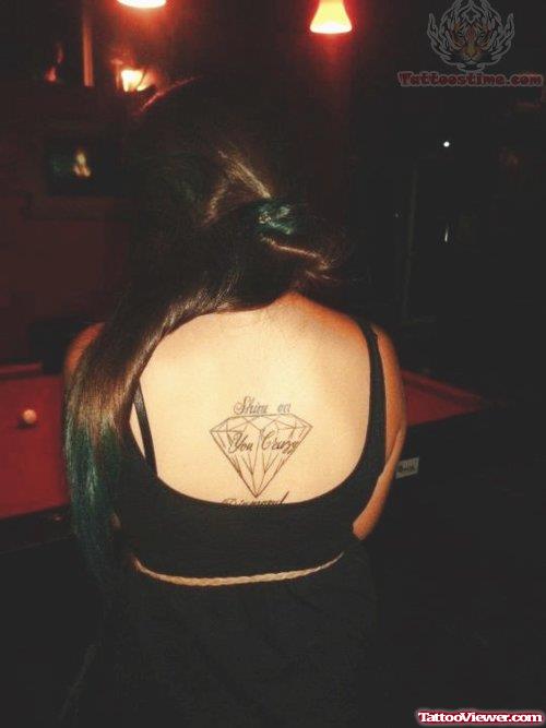 Crystal Diamond Tattoo for Girls