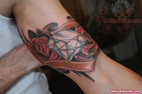 Diamond Rose Tattoo