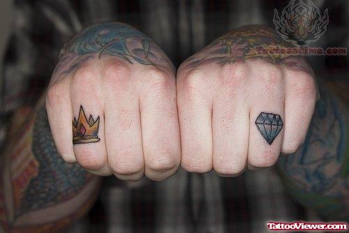 Crown And Diamond Tattoos