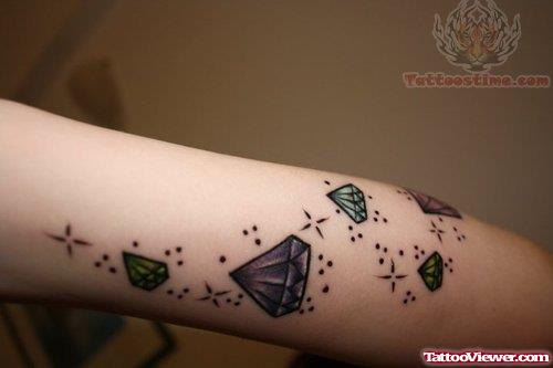 Color Diamond Tattoos