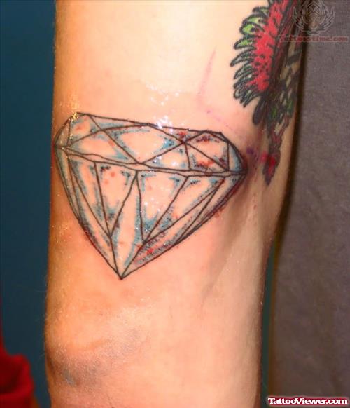 Elbow Diamond Tattoo