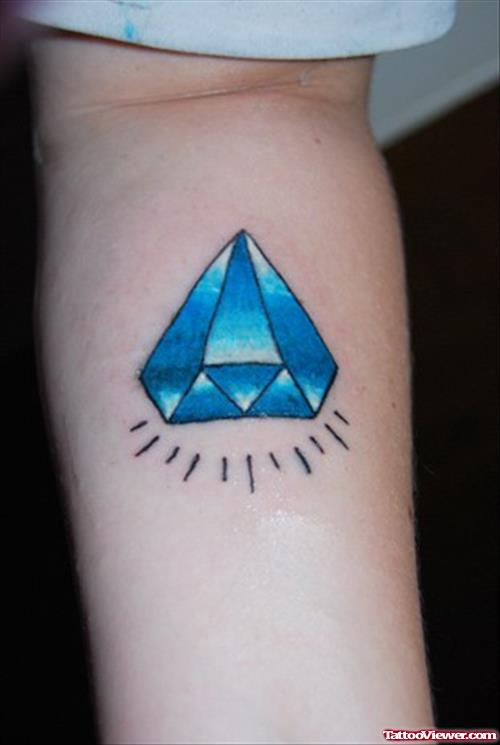 Dark Blue Diamond Tattoo