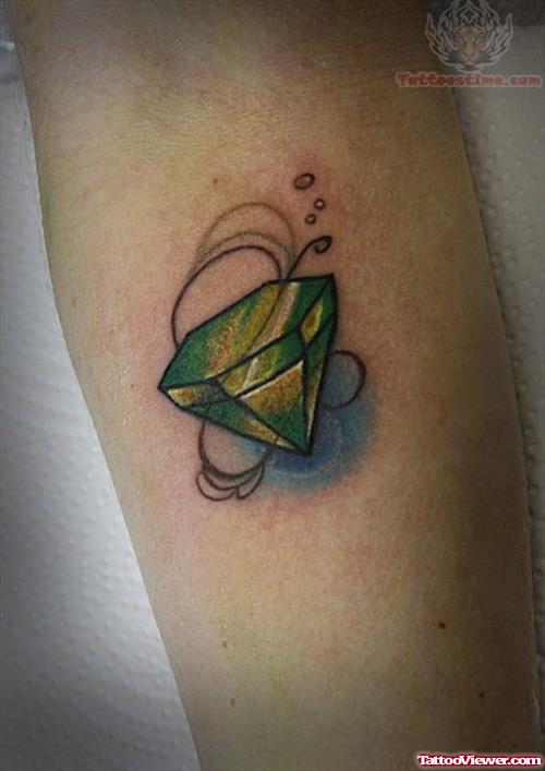 Crystal Green Diamond Tattoo