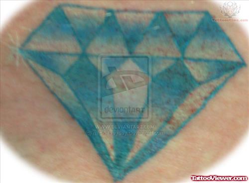 Blue Diamond Tattoo Image